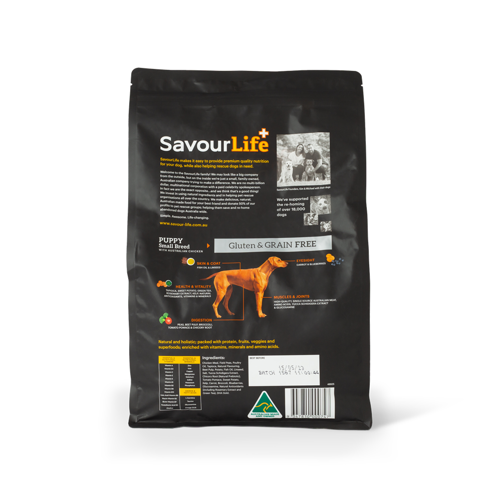 Grain Free Small Breed Puppy with Australian Chicken