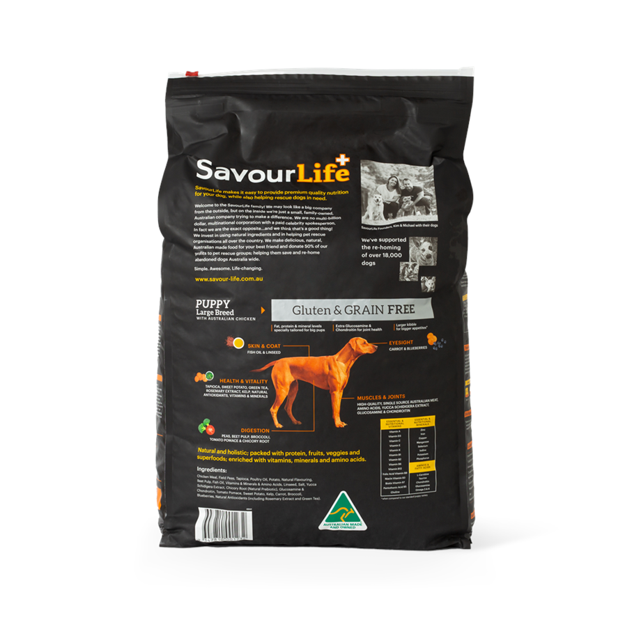 Grain Free Large Breed Puppy with Australian Chicken